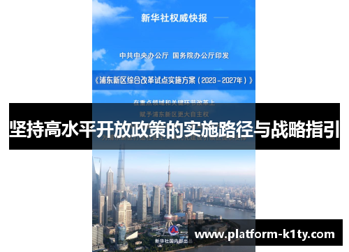 坚持高水平开放政策的实施路径与战略指引